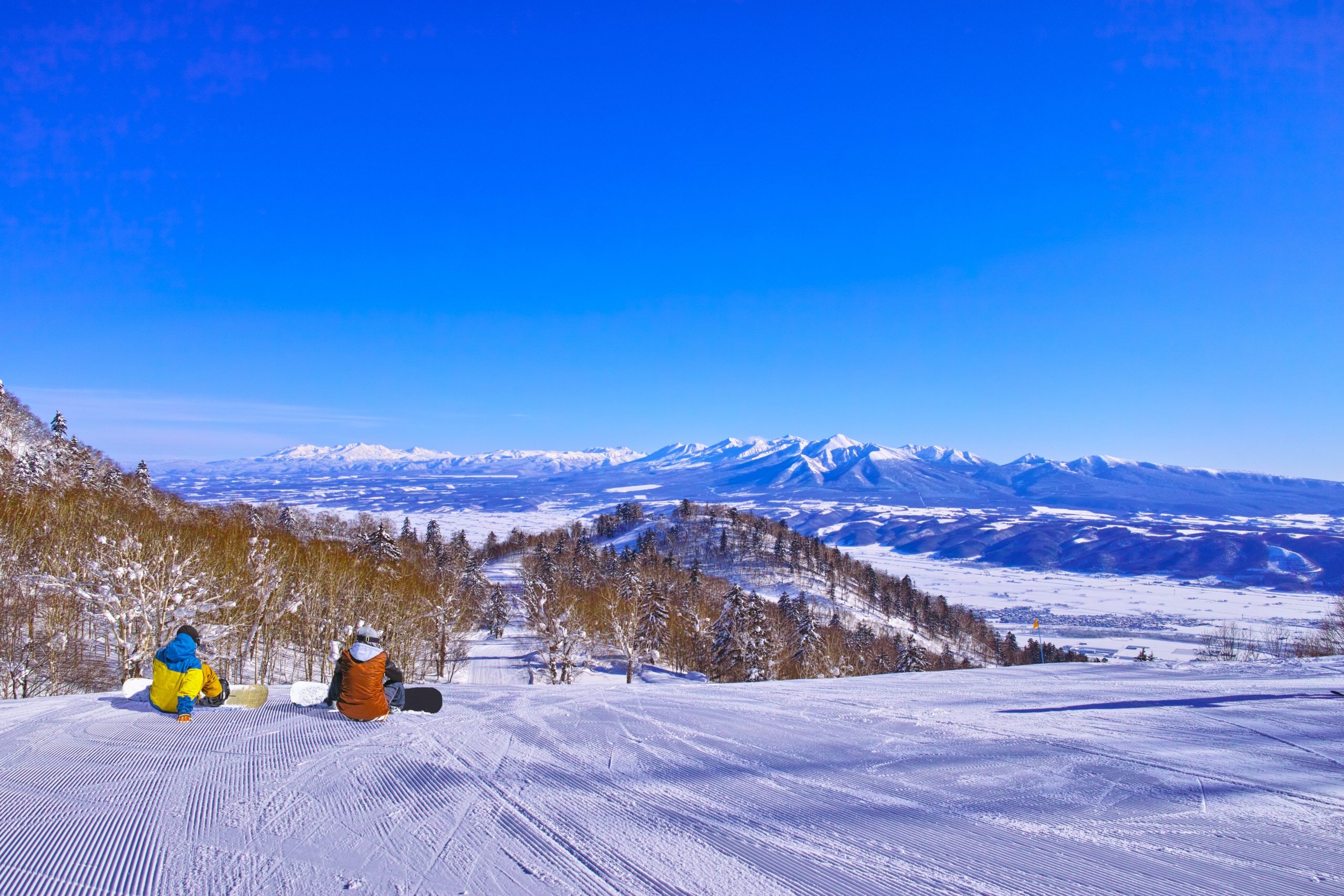 Great view skiing place in Furano