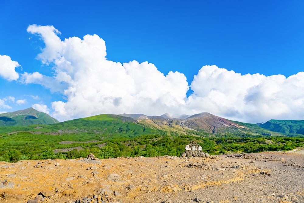 Mountain,Scenery,At,Bogakudai,In,Shirogane,,Biei,Town,,Hokkaido,(summer).